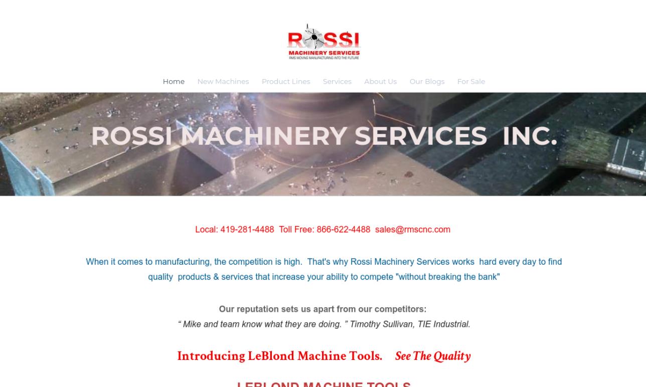 Rossi Machinery Services, Inc.